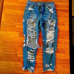 American Eagle stretch mom jean size 8